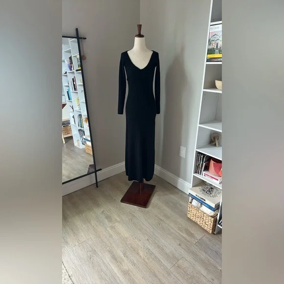 🔮 Sezane 🔮 Nour Dress Black - Size XS EUC - Picture 2 of 14